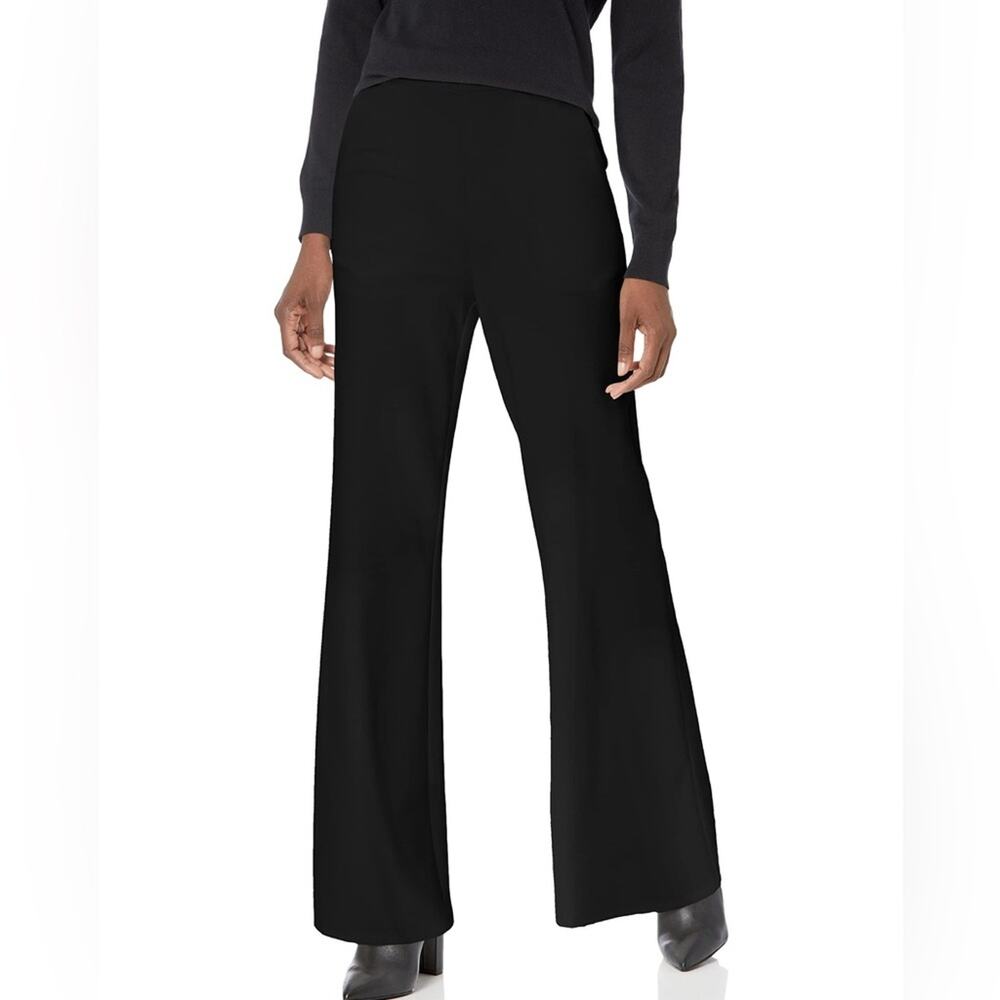 Dress the Population Classic Wide‎ Leg Pull On Pants L Black